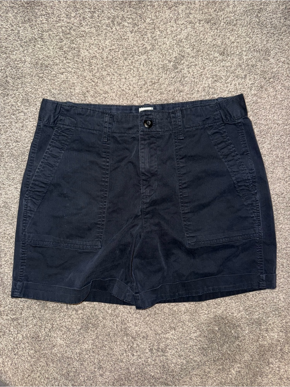 GAP Black High-Rise Cotton Shorts